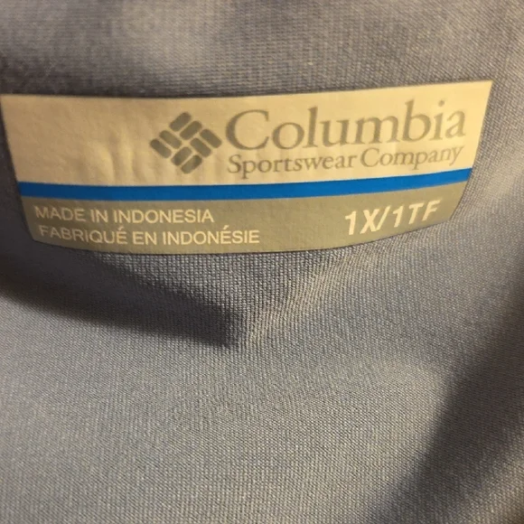 Columbia Silver Sleeveless Tank Top with Abstract Leaf Design - Picture 2 of 6